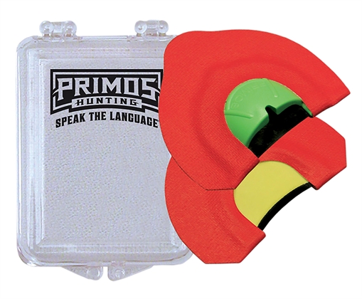 Primos Randy Anderson Howler Diaphragm Call Coyote Sounds Attracts Coyotes Red 2 pk PS1723