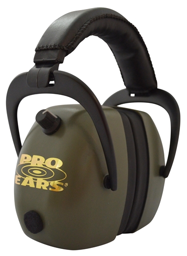 Pro Ears Gold II 30 Electronic Muff 30 dB Over the Head Black/Green Adult 1 Pair PEG2RMG