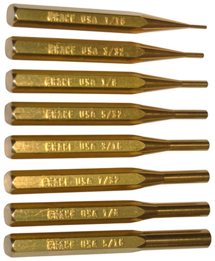 GRACE USA PUNCH SET PUNCH SET OF 8 BRASS GRPS8