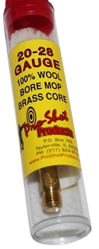 Pro-Shot Bore Mop 20/28 Gauge Shotgun #5/16-27 Thread Cotton 1.75" Long MP20