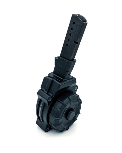ProMag Industries Magazine, 380 ACP, 32 Round Drum, S&W Bodyguard, Polymer, Black DRM-A40