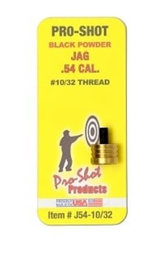 PRO-SHOT .54 CAL. BLACK POWDER JAG J54-10/32