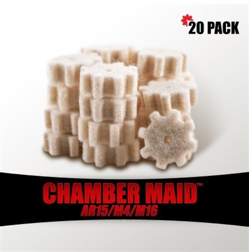 PRO-SHOT CHAMBER MAID 5.56MM/.223 CAL. CHAMBER STAR SWABS 20 PACK 556CMS-20