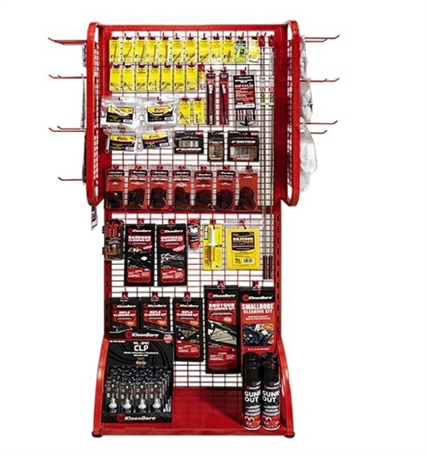 KLEEN-BORE PRO-SHOT AND KLEENBORE COMBO CHERRY DISPLAY 30IN WIDE DISPLAY W/ WINGS PS-KB-COMBO