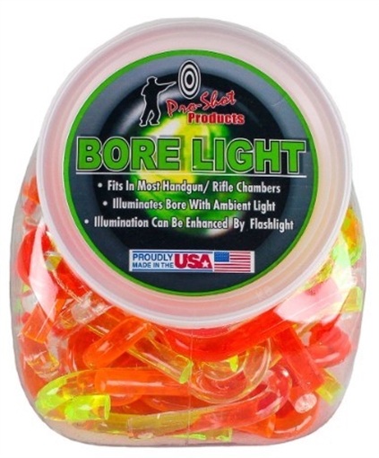 PRO-SHOT UV BORE LIGHT GLOBE WITH GREEN 30 RED 20 ORANGE 20 AND CLEAR 30 BL-MIXEDGLOBE