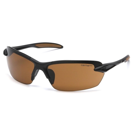 Pyramex Spokane Shooting Glasses Black with Sandstone Bronze Lens CHB318D