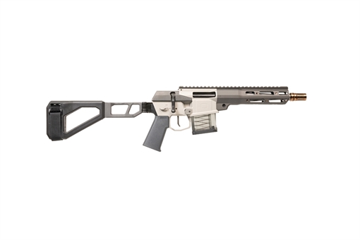 Q LLC Mini Fix 300 Blackout 30+1 8" Black Anodized Tapered Threaded Barrel, Q-Sert Free-Float Handguards, Picatinny Rail Receiver, Black SBA3 Brace, Black Polymer Grips MINIFIX300BLK8PST