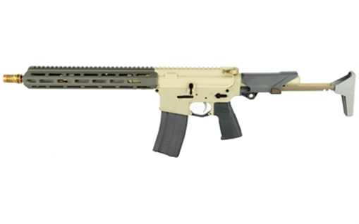 Q Sugar Weasel, Semi-automatic, Short Barrel Rifle, 5.56 NATO, 13" Threaded Barrel, Clear Anodized Finish, Flat Dark Earth Cerakote, 6 Position Stock, 1 Magazine, 30 Rounds, Product Finishes, Shade Variations and Other Imperfections Are Normal Due to the M