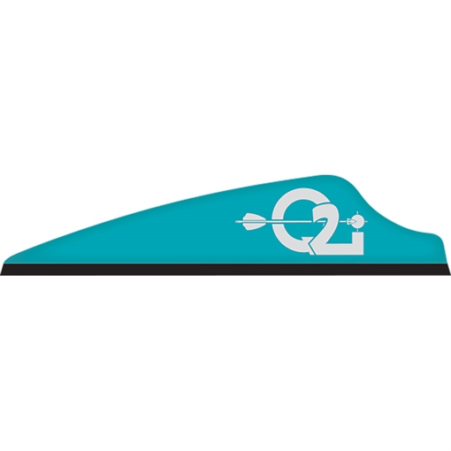 Q2i Q2i Fusion X-II SL Vanes Teal 2.1 in. 100 pk. Q210410