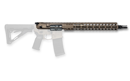 Radian Weapons Complete Upper, 223 Wylde, 14.5" Pinned (16" OAL) Barrel, 1:8 Twist, Dead Air KeyMo Flash Hider, Mid Length Gas, 14" MLOK Handguard, Radian Raptor-SD Charging Handle, Radian Enhanced Bolt Carrier Group, Cerakote Finish, Brown, Fits AR-15 R04