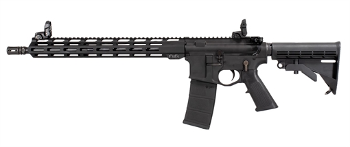 Raptor Defense RD-15 5.56x45mm NATO 30+1 16", Black, Billet Rec, 15" M-Lok Handguard, M4 Style Stock with QD Mount, A2 Grip, Flip-Up Sights, Ambi Trigger, A2 Flash Hider, Includes Soft Case RD10560