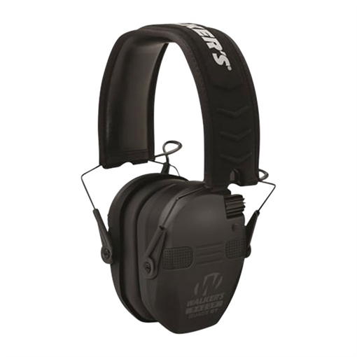 Walkers GWPRSEQMBT Razor Slim Quad Electronic Earmuff 23 dB Black with Bluetooth GWP-RSEQM-BT