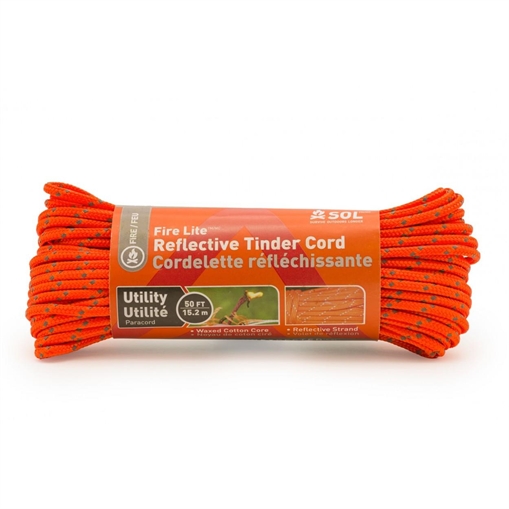 Ready Brands Survive Outdoors Longer Fire Lite Utility Reflective Tinder Cord 50 ft 0140-1734