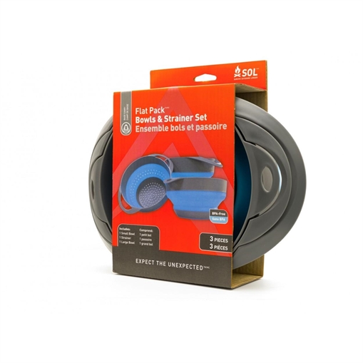 Ready Brands Survive Outdoors Longer Flat Pack Bowls and Strainer Set 0140-1006 01401006
