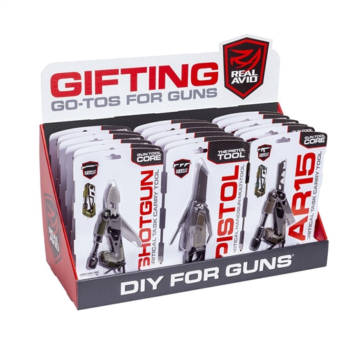 REAL AVID 3 TOOL GIFTING PDQ FOR AR15/PISTOL/SHOTGUN ( 6 EACH ) AV3T-GPDQ