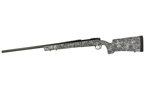 Remington 700, Long Range, Bolt Action Rifle, 7MM Remington, 26" Threaded Barrel, Matte Finish, Black, Timney Impact700 Trigger, HS Precision Stock, Grey with Black & White Speckles, 3 Rounds, Right Hand R84175