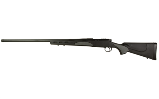 Remington 700, SPS Varmint, Bolt Action Rifle, 22-250, 26" Threaded Barrel, Matte Finish, Black, Timney Impact700 Trigger, Synthetic Stock, 4 Rounds, Right Hand R84221