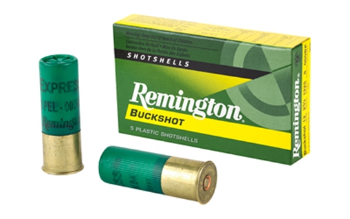 REMINGTON MAGNUM BUCKSHOT AMO 12GA 000BUCK 8 PEL 2 3/4 IN 1325 FPS 5RD (50 BOX CASE) 20406