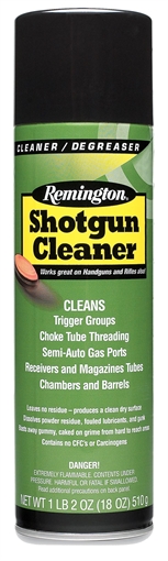 Remington Accessories Shotgun Cleaner Removes Carbon/Lead/Plastic Fouling/Powder 18 oz Aerosol 18472