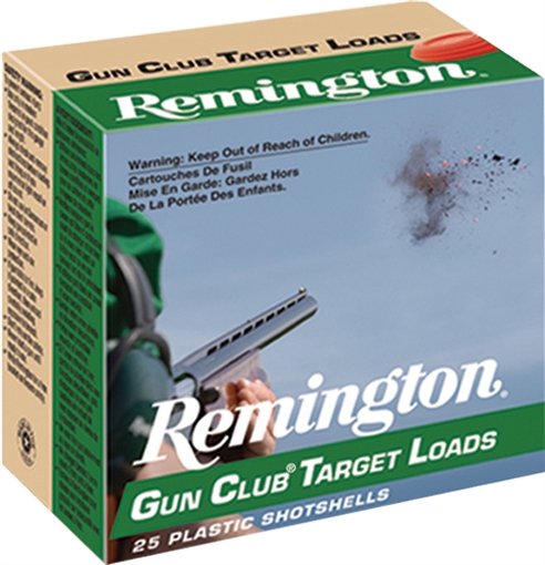 Remington Remington Gun Club Target Loads 12 ga. 2.75 in. 2 3/4 Dr. 1 1/8 oz. 8 Shot 250 rd. 20230