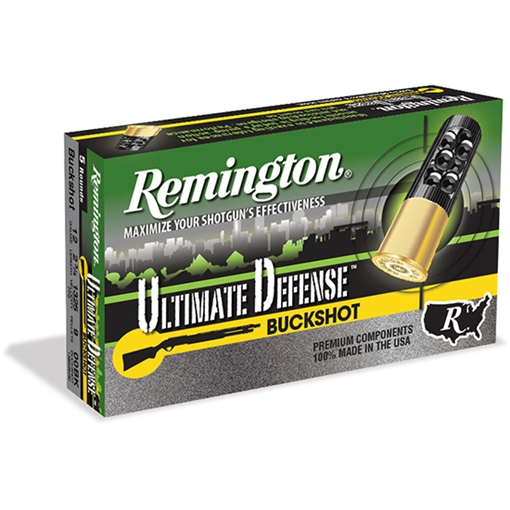 Remington Ammunition Ultimate Defense Buckshot 12Gauge 2.75" 00Buck Shot 5 Per Box/20 Case 20711