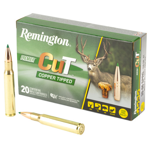 Remington Premier CuT 30-06 Springfield, 165gr, Copper Tipped, 20rd Box