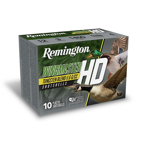 Remington Ammunition Wingmaster HD 12Gauge 3.50" 1 3/4oz 4Shot 10 Per Box/10 Case 20659