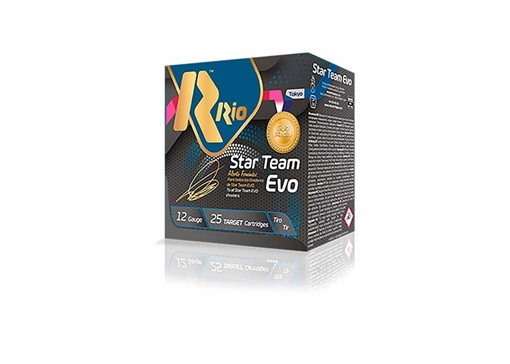 Rio Star Team EVO HV 12ga Target Load 2.75 inch Shotgun Shells - #8 1-1/8 oz. 1300 fps 250rd Case (10 Boxes) ST32HV8