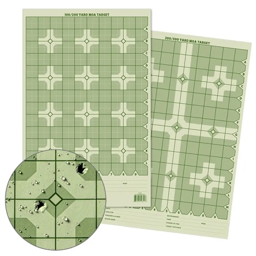 Rite in the Rain Precision Distance Cross MOA Shooting Target - 11x17 TGMOALR-C