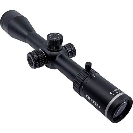 RITON X3 CONQUER 6-24X50 ILLUMINATED PDTR MRAD RETICLE SCOPE FFP30MM TUBE MATTE THROW LEVER 3C624AFI