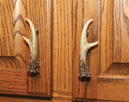 RIVER'S EDGE GIFTS EDGE DRAWER/CABINET PULLS 3" ANTLER 2-PACK 656