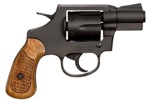 Rock Island M206 *CA Compliant Small Frame 38 Special 6rd 2" Black Parkerized Steel Barrel, Cylinder & Frame, Checkered Wood Grip, Transfer Bar Safety 51283