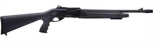 Rock Island Tact LI-ON Full Size Frame 12 Gauge Semi-Auto 3" 4+1 18.50" Black Steel Barrel, Black Anodized Aluminum Receiver, Black Fixed w/Pistol Grip Synthetic Stock X4