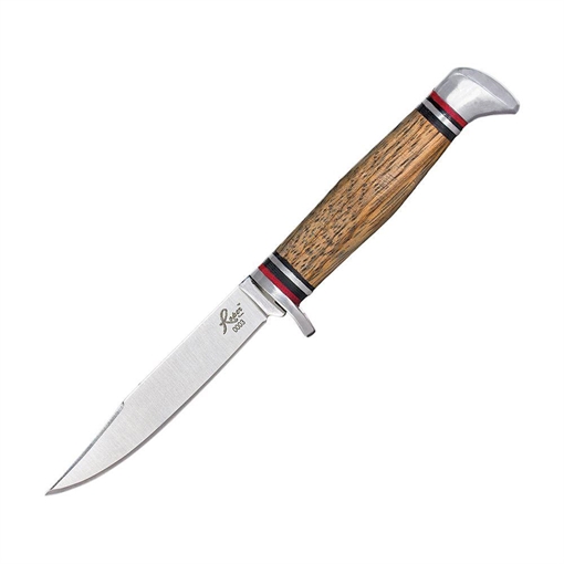 Roper Knives Deadwood Jr. Fixed Blade 3-1/4" Clip Point Blade Zebra Wood RP0028ZW