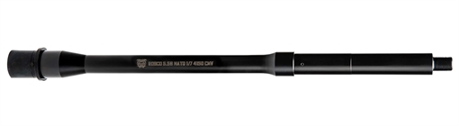 Rosco Manufacturing M4, Barrel, 556NATO, 16", Mid Length Gas System, Fits AR-15, Nitride Finish, Black BL-16-GVT-556-7-M