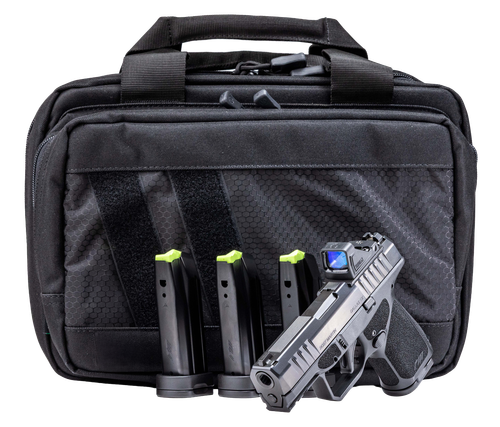 Rost Martin RM1S Optic Bundle Sub-Compact 9mm 3.60" Match Grade Barrel, Serrated Slide, Viridian RFX-11 Green Dot, RMR Footprint, 15 Rd