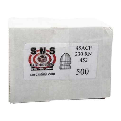 ROUND NOSE .45 CALIBER CAST LEAD RN PISTOL BULLETS SS45230RN