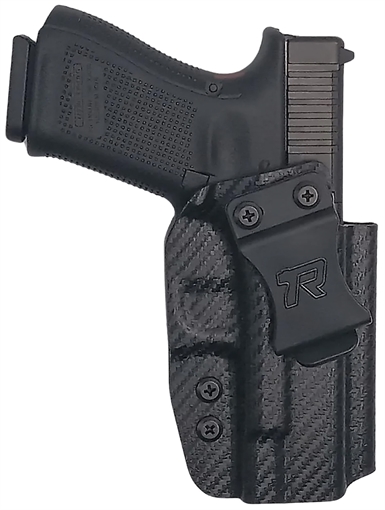 Rounded Gear Kydex IWB Black Kydex Fits Glock 19 Belt Clip Right Hand GLK192332CFRHVAR