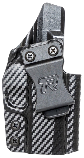 Rounded Gear Kydex IWB Black Kydex Fits Springfield Hellcat Pro Belt Clip Right Hand SFAHELLCATPROCFRHVAR