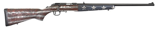 Ruger American, TALO, Bolt, Rifle, 22 LR, 22", American Flag, Wood, 10Rd 08384