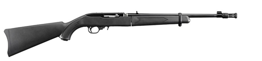 Ruger 10/22 Takedown, Semi-Automatic Rifle, 22 LR, 16.4" Barrel, Satin Black Finish, Alloy Steel, Black Synthetic Stock, Adjustable Rear & Bead Front Sight, 10Rd, Ballistic Nylon Case 11112