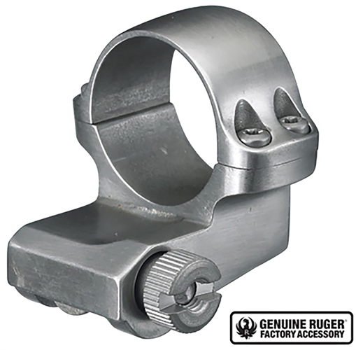 Ruger Steel Scope Ring - Single (4KO) 1" Medium OFFSET .937" Height - Stainless Finish 90288
