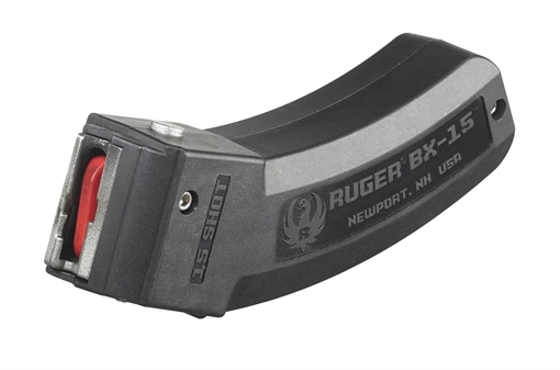 Ruger BX-15 15rd Magazine Fits Ruger 10/22/SR/American Rimfire/ 77/Charger 22LR BX-15 Black 90463