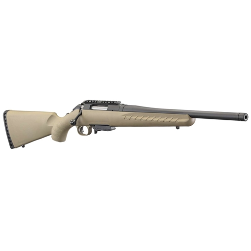 Ruger American Ranch Full Size 7.62x39mm 5+1 16.12" Matte Black Threaded Barrel, Picatinny Rail Steel Receiver, Flat Dark Earth Fixed Synthetic Stock, Right Hand 16976
