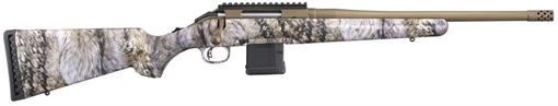 Ruger American, TALO, Bolt Action Rifle, 223 Remington, 16.12" Barrel, Camo Finish, Synthetic Stock, 20 Round 36918