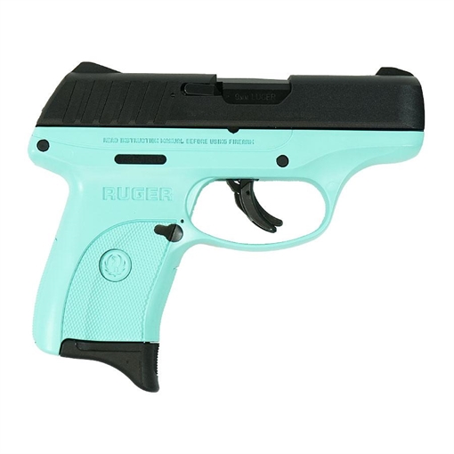 Ruger EC9s Handgun 9mm Luger 7rd Magazine 3.12" Barrel Robin's Egg Blue Frame 3283 MODTF