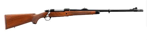 Ruger Hawkeye African Full Size 375 Ruger 3+1 23" Satin Blued Threaded Barrel, Satin Blued Steel Receiver w/Integral Scope Mount, American Walnut Fixed Stock, Left Hand 47121