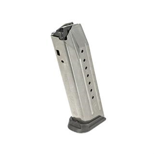 Ruger Magazine, 9MM, 17 Rounds, Fits Ruger American, Stainless Steel, Silver, Will Fit PC9 w/ a Ruger American Pistol Well Insert Installed (Not Included) 90510