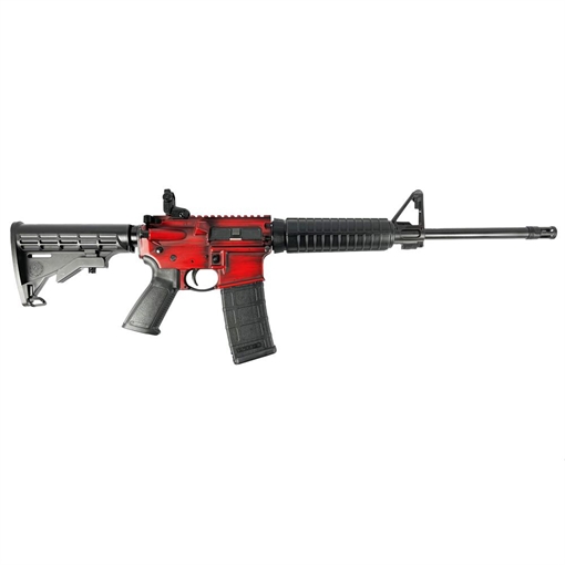 Ruger "Red Distressed" AR-556 Rifle 5.56mm NATO 30rd Mag 16.1" Barrel Custom Stock Finish 8500 MODRD