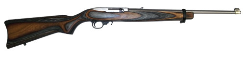Ruger 10/22 Exclusive Limited Edition 22 LR, 18.5" Barrel, Black/Brown Laminate, Stainless Rec, 10rd